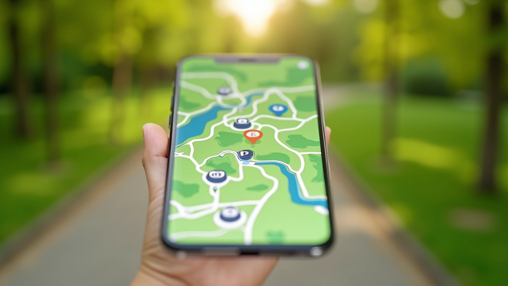 Digitaalne park kaart mobiilsel seadmel